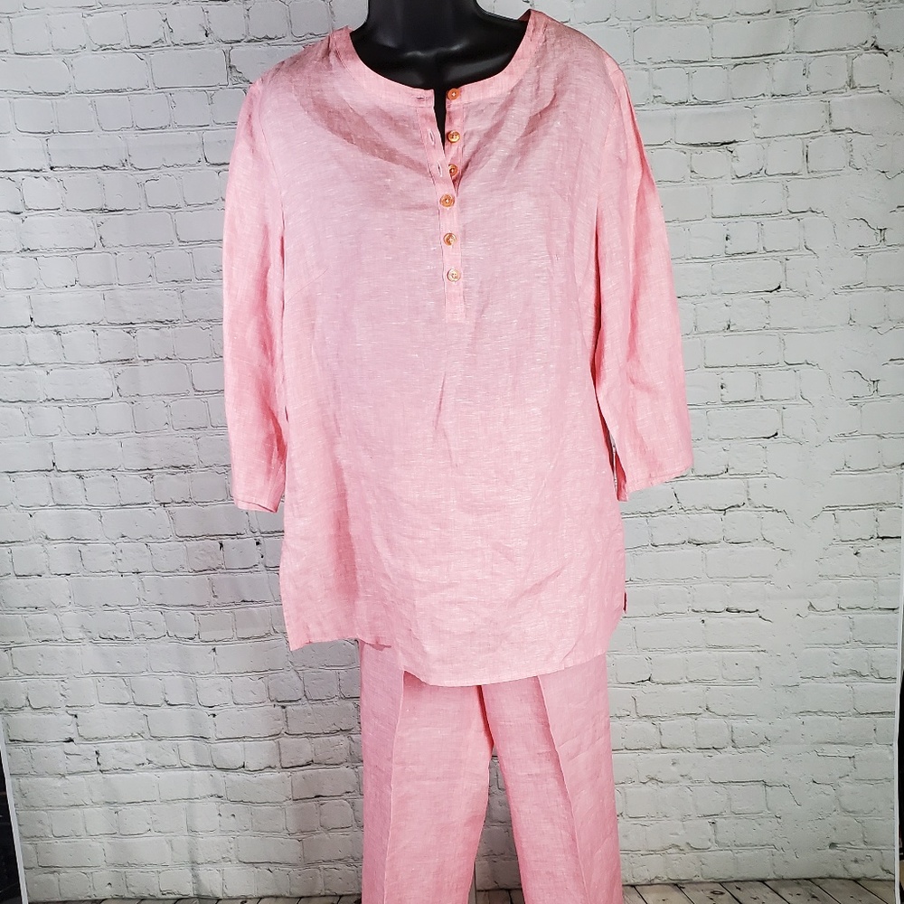 Doncaster 2pc 100% Linen Pants Set - image 1